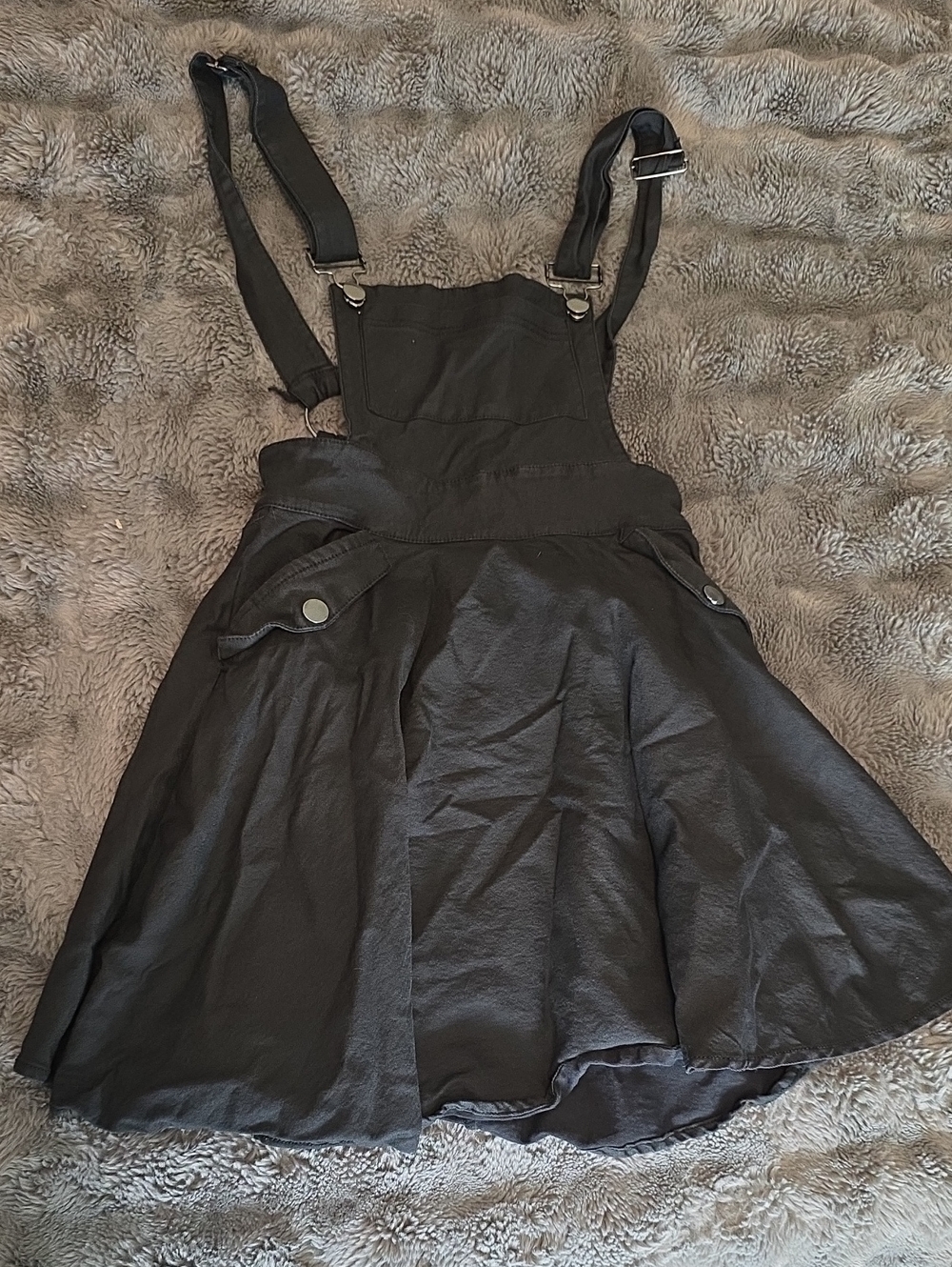 Unique Vintage Black Dress with Ring Detail